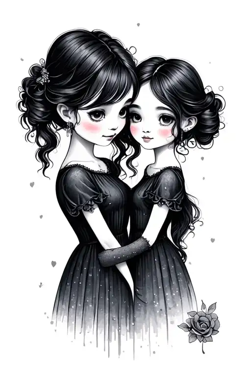 Mother Daughter Tattoo Design Inspired Tattoo idea