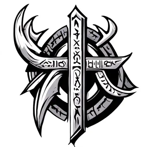 Runic Viking Pictogram