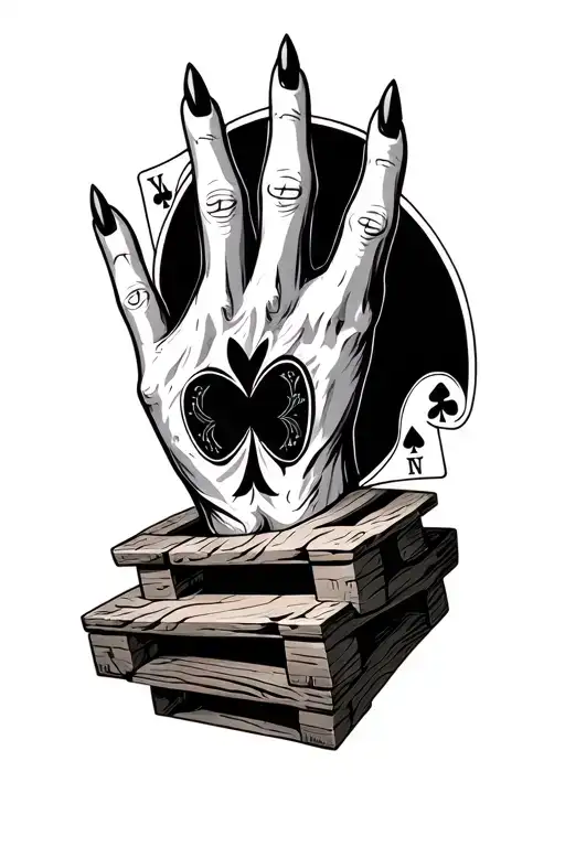 Wood Pallets Nails And A Bad Hand Of Cards