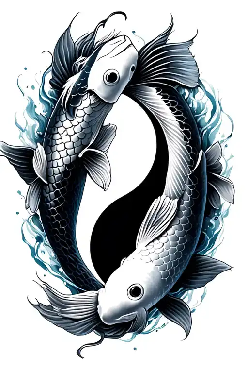Koi Fish Yin Yang