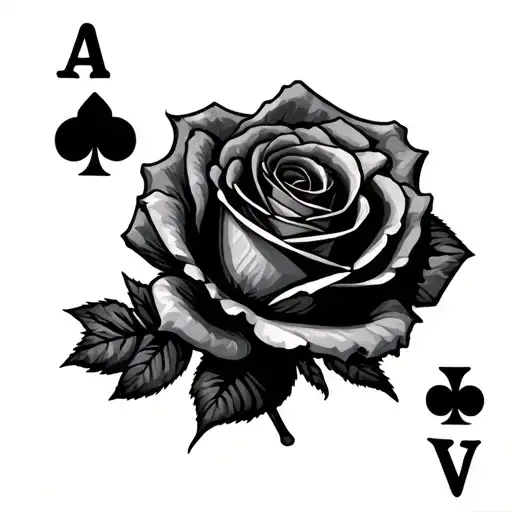 Rose Playing Cards With Juice Wrld