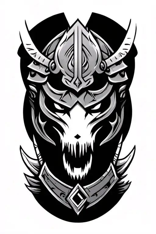 Warrior Tattoo Design