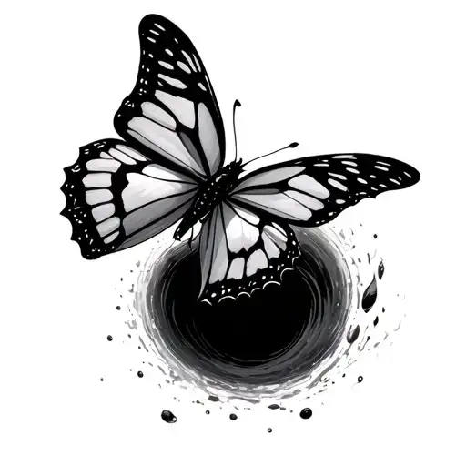 Butterflying Flying Out Of Black Hole