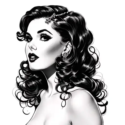 Black Pin Up Girl