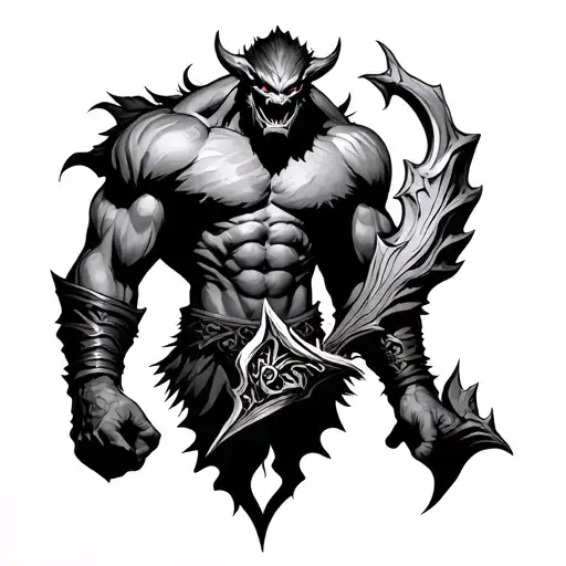 Balrog And Glamdring Small