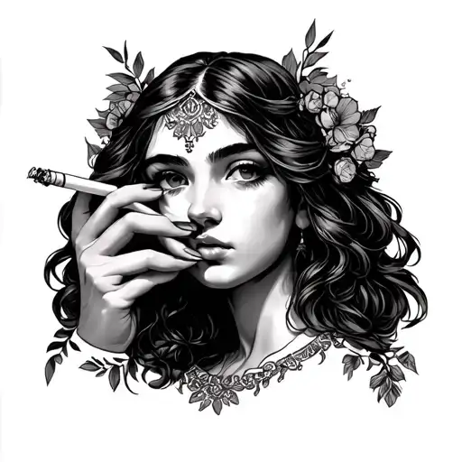 The Palms Of The Holy Girl Hold A Cigarette Jarum Classic