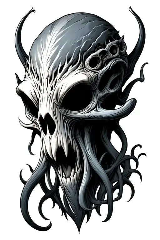 Cthulhu Head Nordic Skoll Tattoo idea