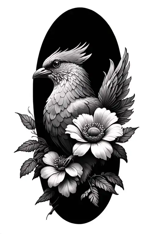 Flowers And Liverbird