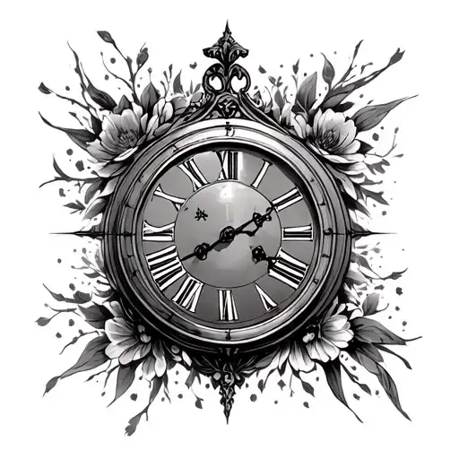 Grandfather Clock Tattoo idea