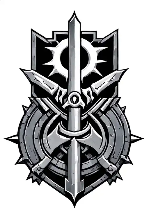 Warhammer 40K Deathwatch Symbol Incorporated Tattoo idea