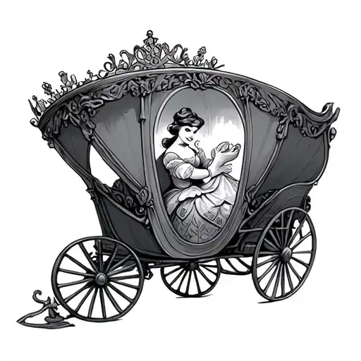 Gus From Cinderella On Top Of Carriage