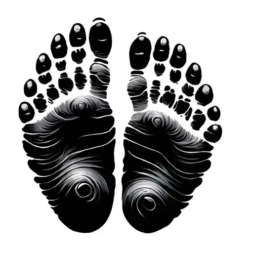 Baby Footprint Tattoo idea