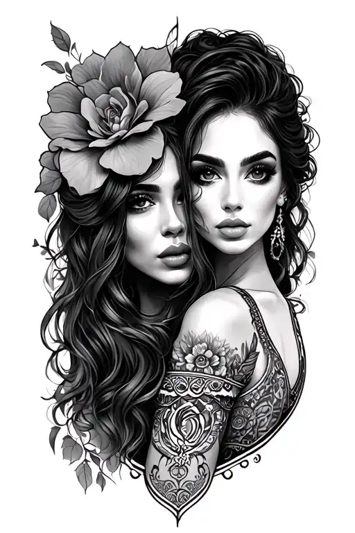 Tamara And Regine May Filmic Design Inspired Tattoo Design