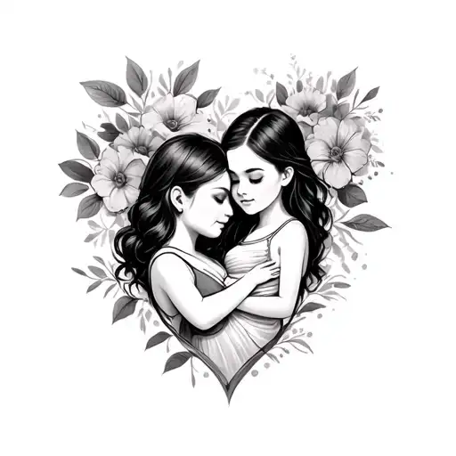 Mom With A Baby Girl