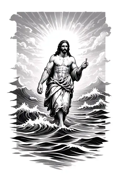Jesus Walking On Waterwaves