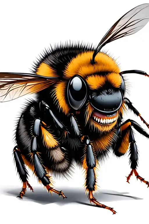 Angry Bumble Bee Tattoo idea
