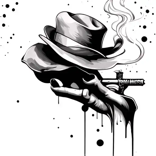 Trash Polka Smoking Pin Up