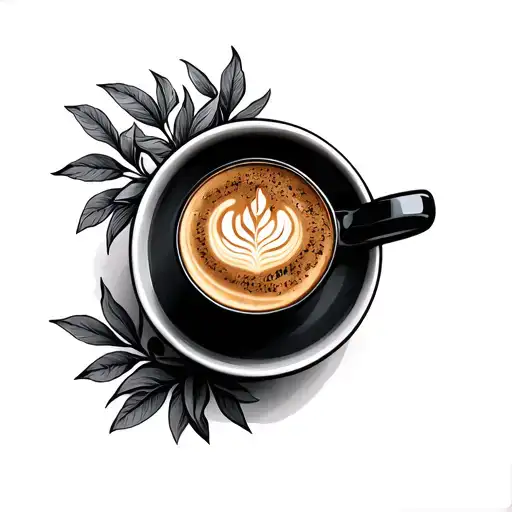 Americano Coffee Depiction