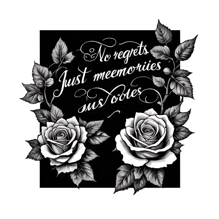 Rose Vine No Regrets Just Memories