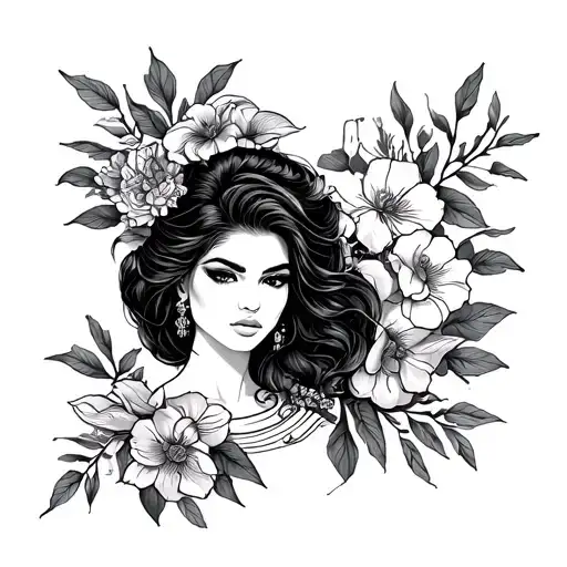 Strong Latina Fine Line