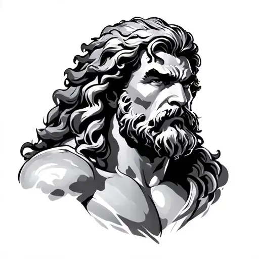 Mike Mentzer Posing Like Zeus