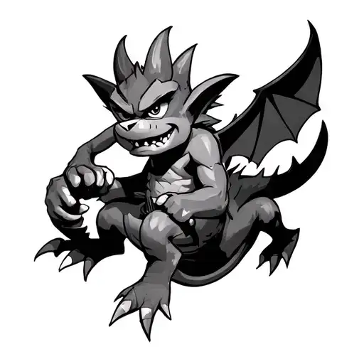 Crash Bandicoot Riding Spyro With Gengar