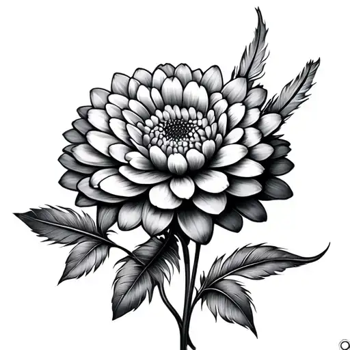 Chrysanthemum And Feather