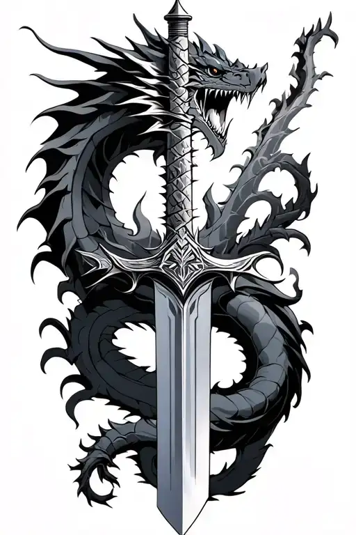 Ff7 Could Buster Sword With Dragon Wrapped