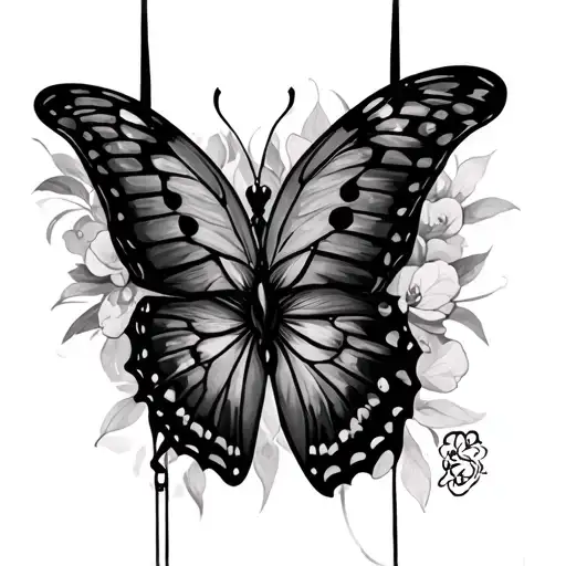 Butterfly On Bikini Line