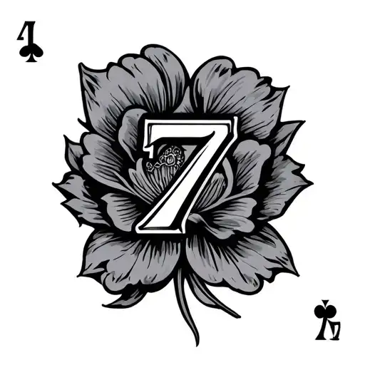 Lucky 7 Card Tattoo idea
