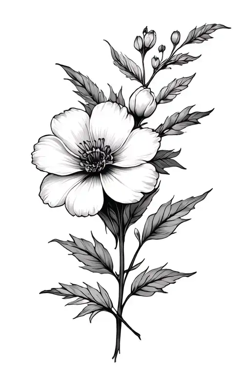 Birth Flower Intertwined March And December