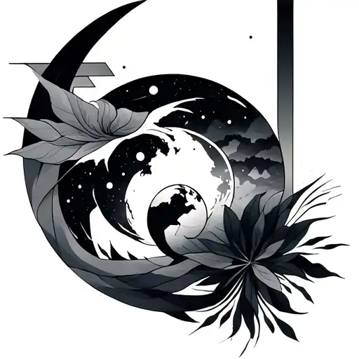 Geometric With Earth Air Bender