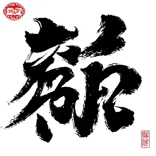 Japanese Kanji Characters Representing