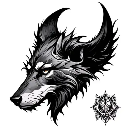 Norse Mythology Fenrir Arm Tattoo idea
