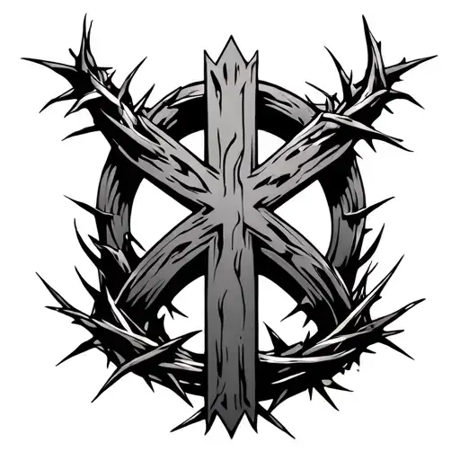 Cross Crown Of Thorns