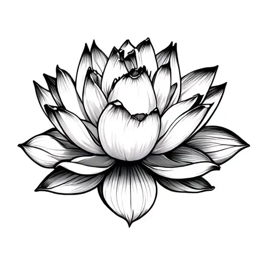 Modern Lotus Flower