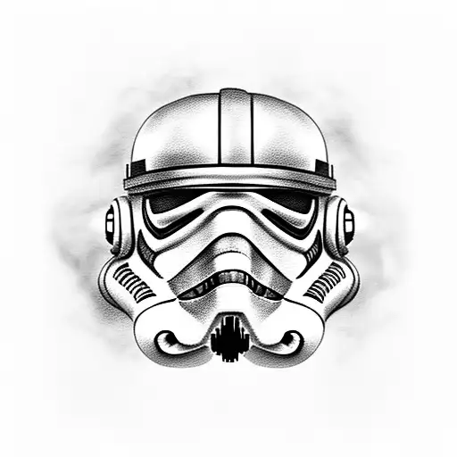 Storm Trooper Helmet Black In Smoke