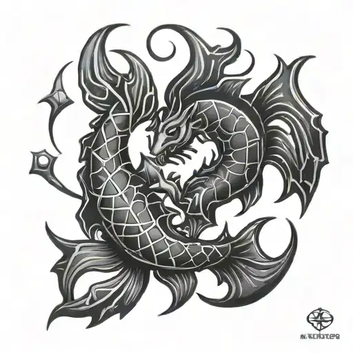 Scorpio And Pisces Zodiac Symbols