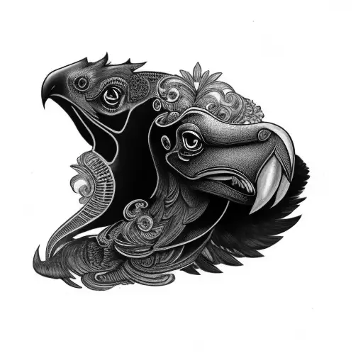 Black Dog And A Raven