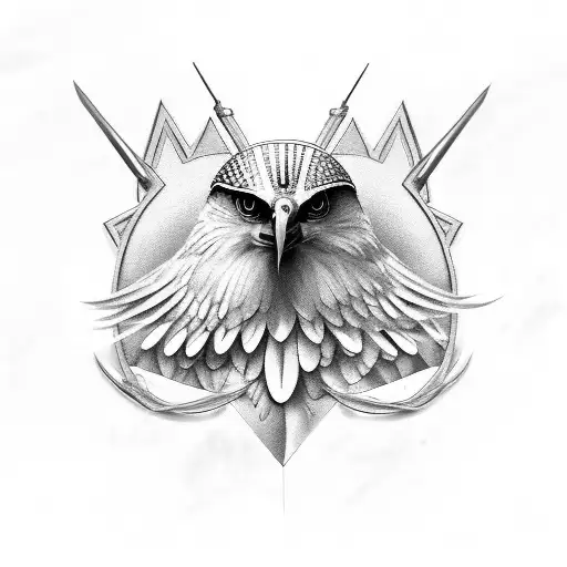 Ra The Hawk Egyptian God