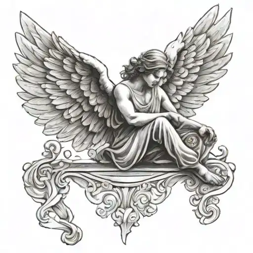 Flying Angel Sitting