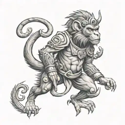 Warrior Capricorn Monkey Pleccostomus