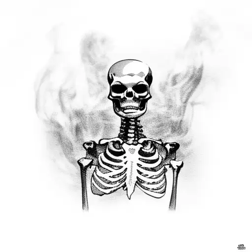 Smoking Skeleton Rabbit