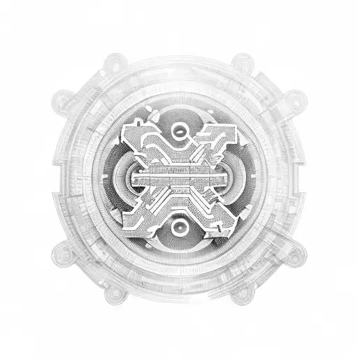 Intricate Circuit Board Design With A Hidden Autism Symbol