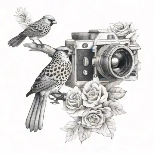 A Camera Cardinal Faith And Leopard Print