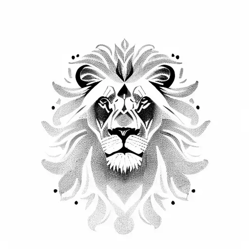 Lion Surrounded With Dates