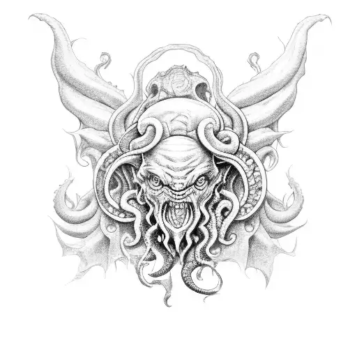 Black And White Cthulhu