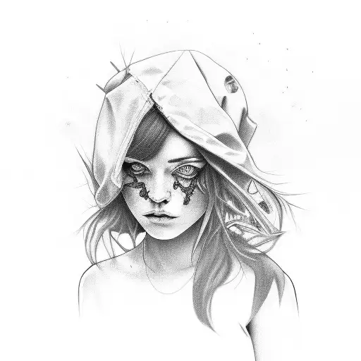 Girl With Graffiti Realism