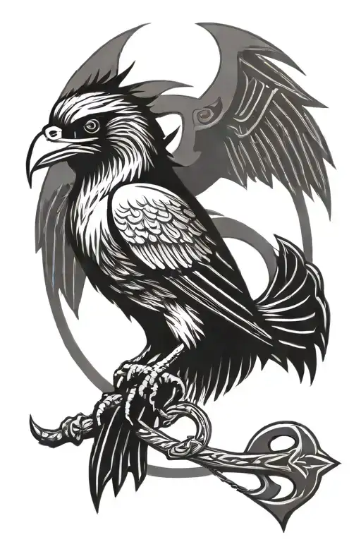 Odin Raven Viking Rune