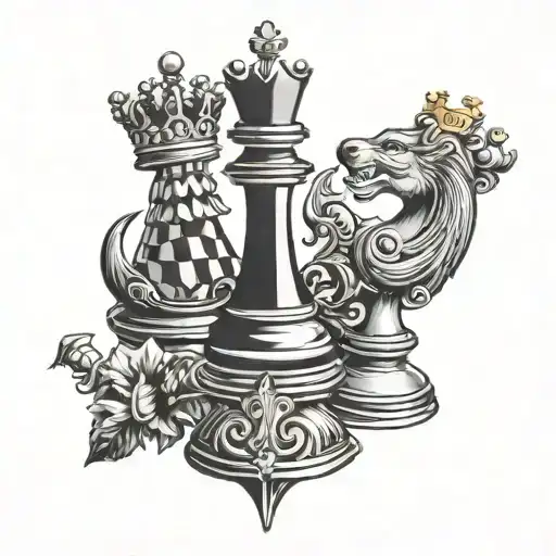 Chess King And Pawn Piece